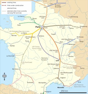 "France TGV" by Classical geographer - Own work. Licensed under CC BY-SA 3.0 via Commons - https://commons.wikimedia.org/wiki/File:France_TGV.png#/media/File:France_TGV.png